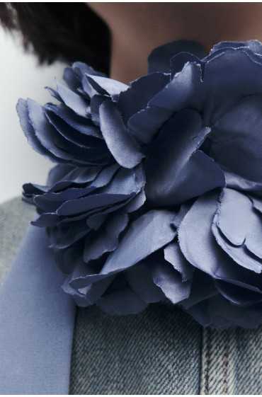 روسری گلدار زنانه آبی زارا