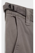 شلوار پارچه ای جیبدار دور کمر قابل تنظیم زنانه خاکستری میانی استرادیوریوس