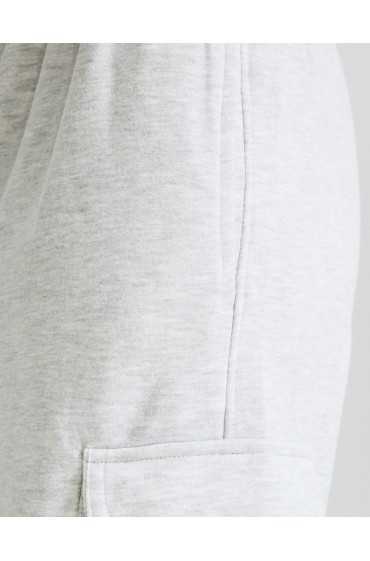 شلوار پارچه ای جیبدار شیک زنانه خاکستری برشکا-5