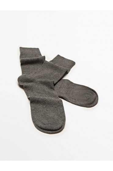 جوراب بلند کتان نقطه ای مردانه زغال چوبی ماسیمودوتی