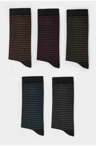 جوراب کراوات راه راه مردانه رنگی پل اند بیر