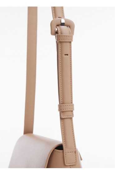 کیف دوشی بادی زنانه قهوه ای روشن / پاستلی منگو