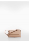 کیف دوشی بادی زنانه قهوه ای روشن / پاستلی منگو