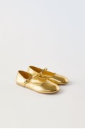 کفش تخت دخترانه طلایی زارا  2500/330/091