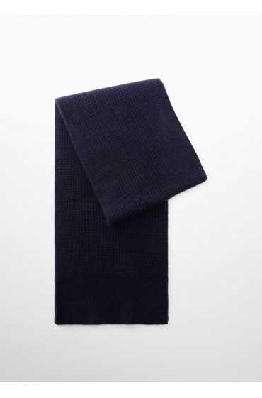 روسری 100% ترمه مردانه آبی سرمه ای منگو