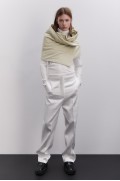 روسری پوفر - لمیتد ادیشن زنانه رنگ بژ زارا