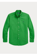 پیراهن آکسفورد کاستم فیت نخی سبز کم رنگ مردانه رالف رولن
