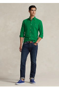 پیراهن آکسفورد کاستم فیت نخی سبز پر رنگ مردانه رالف رولن