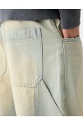 شلوار جین نجار گشاد مردانه سبز برشکا