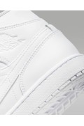 کتونی Air Jordan 1 Mid مردانه سفید/سفید/سفید نایک