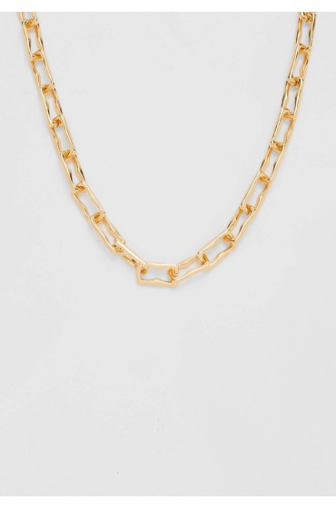 گردنبند زنجیره ای مستطیلی زنانه طلایی استرادیوریوس