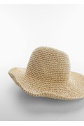 کلاه فیبر کنفی زنانه رنگ بژ منگو