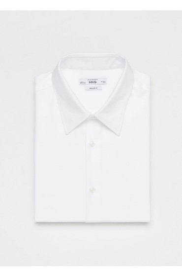 پیراهن ساده مردانه سفید منگو