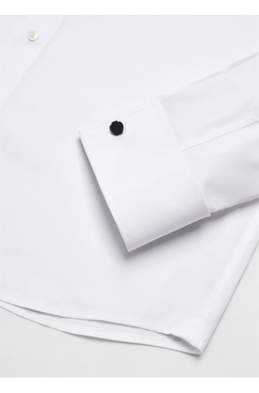 پیراهن معمولی با کاف مردانه سفید منگو