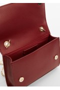 کیف دوشی  زنجیره ای Saffiano look زنانه قرمز منگو
