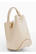 کیف دوشی مینی قابل قفل شدن زنانه رنگ سفید منگو