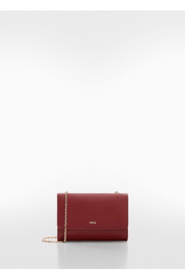 کیف دوشی  زنجیره ای Saffiano look زنانه قرمز منگو