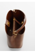 کیف دوشی مینی قابل قفل شدن زنانه قهوه ای منگو