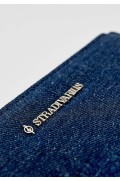 کیف پول زیپ دار اولیه زنانه شلوار جین آبی استرادیوریوس
