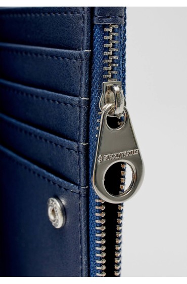 کیف پول زیپ دار اولیه زنانه شلوار جین آبی استرادیوریوس