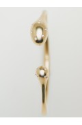 دستبند سفت و محکم با قطرات بدلیجات زنانه طلایی ماسیمودوتی