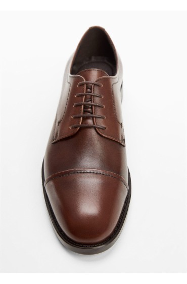 کفش رسمی چرمی رسمی مردانه قهوه ای منگو