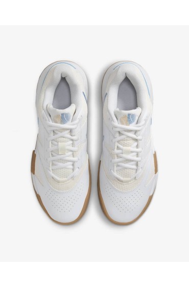 NikeCourt Lite 4 مردانه سفید / بادبان / صمغ قهوه ای روشن / آبی روشن نایک