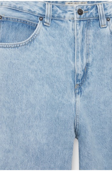شلوار جین گشاد اولیه مردانه نیلی رنگ پریده پل اند بیر