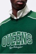 سویشرت گلدوزی شده با فیت راحت مردانه سبز/ملکه اچ اند ام
