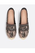 کفش تخت و گیوه ای خاکستری مشکی زنانه کریستین دیور