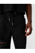 شلوار جین زاپدار مردانه مشکی برشکا