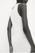 لباس شب بافتنی ترکیبی ابریشم زنانه سفید اچ اند ام