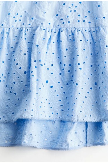 لباس شب تونیک گلدوزی شده زنانه آبی کمرنگ اچ اند ام