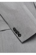 کت تک سوپر اسلیم فیت ساخته شده از پارچه کشی مردانه خاکستری منگو