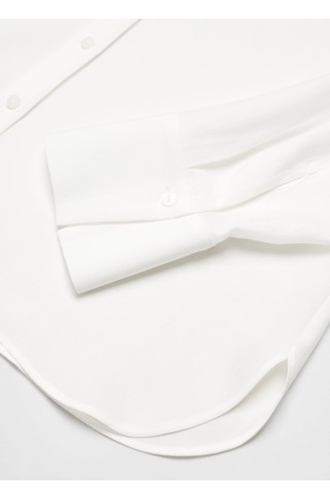 پیراهن مایع لیوسل زنانه رنگ سفید منگو