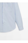 پیراهن نخی گشاد - استودیو مردانه آبی آسمانی ماسیمودوتی