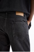 شلوار جین استاندارد زاپدار مردانه مشکی پل اند بیر