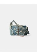کیف دوشی پروانه ای زنانه آبی برشکا