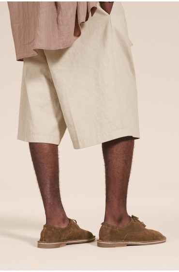 کفش رسمی جیر اسپلیت مردانه قهوه ای  زارا