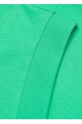 تیشرت نخی یقه گرد زنانه سبز منگو