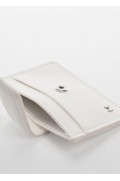 کیف کارت با روکش لوگو زنانه سفید منگو