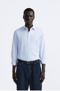 پیراهن راه راه مردانه سفید صدفی  زارا