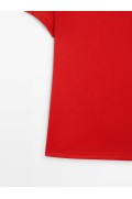 تیشرت آستین کوتاه با جزئیات برجسته زنانه قرمز ماسیمودوتی