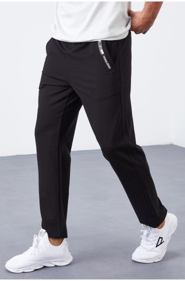 جیب مشکی زیپ دار با جزئیات استاندارد زیر لباس شب ورزشی مردانه پای کلاسیک - 84681 مردانه مشکی  ال سی وایکیکی