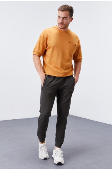 زیپ جیب خاکی مدل استاندارد زیر لباس شب ورزشی مردانه Jogger - 84651 مردانه خاکی  ال سی وایکیکی