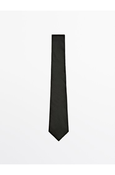 کراوات 100% بافت ابریشم مردانه سبز ماسیمودوتی