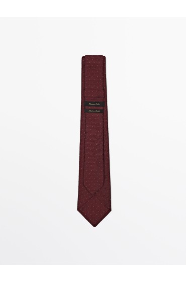 کراوات 100% بافت ابریشم مردانه مارون ماسیمودوتی