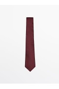 کراوات 100% بافت ابریشم مردانه مارون ماسیمودوتی