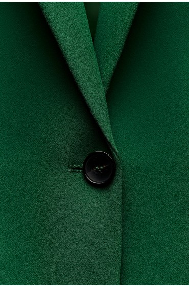 کت تک تک دکمه زنانه سبز زارا