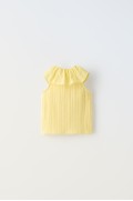 تیشرت دخترانه رنگ زرد زارا  2211/526/300